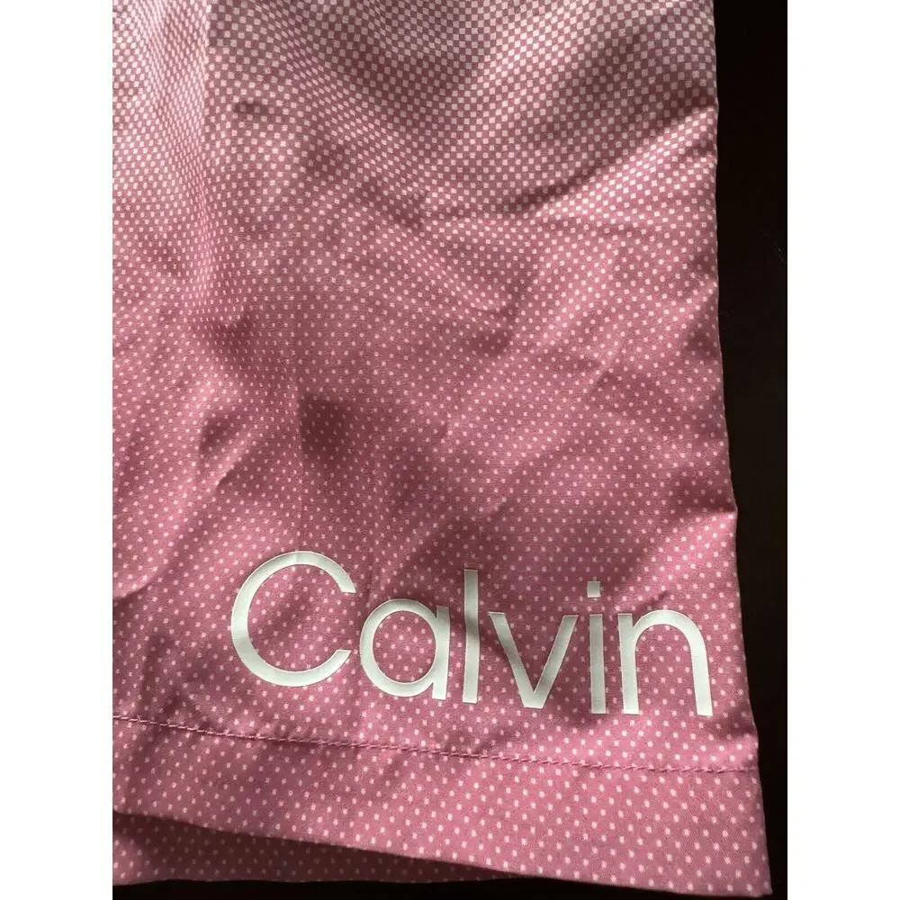 Calvin Klein Men's UPF 40+ Gradient Volley Swim Trunks,‎ Pink XXL NEW with tags